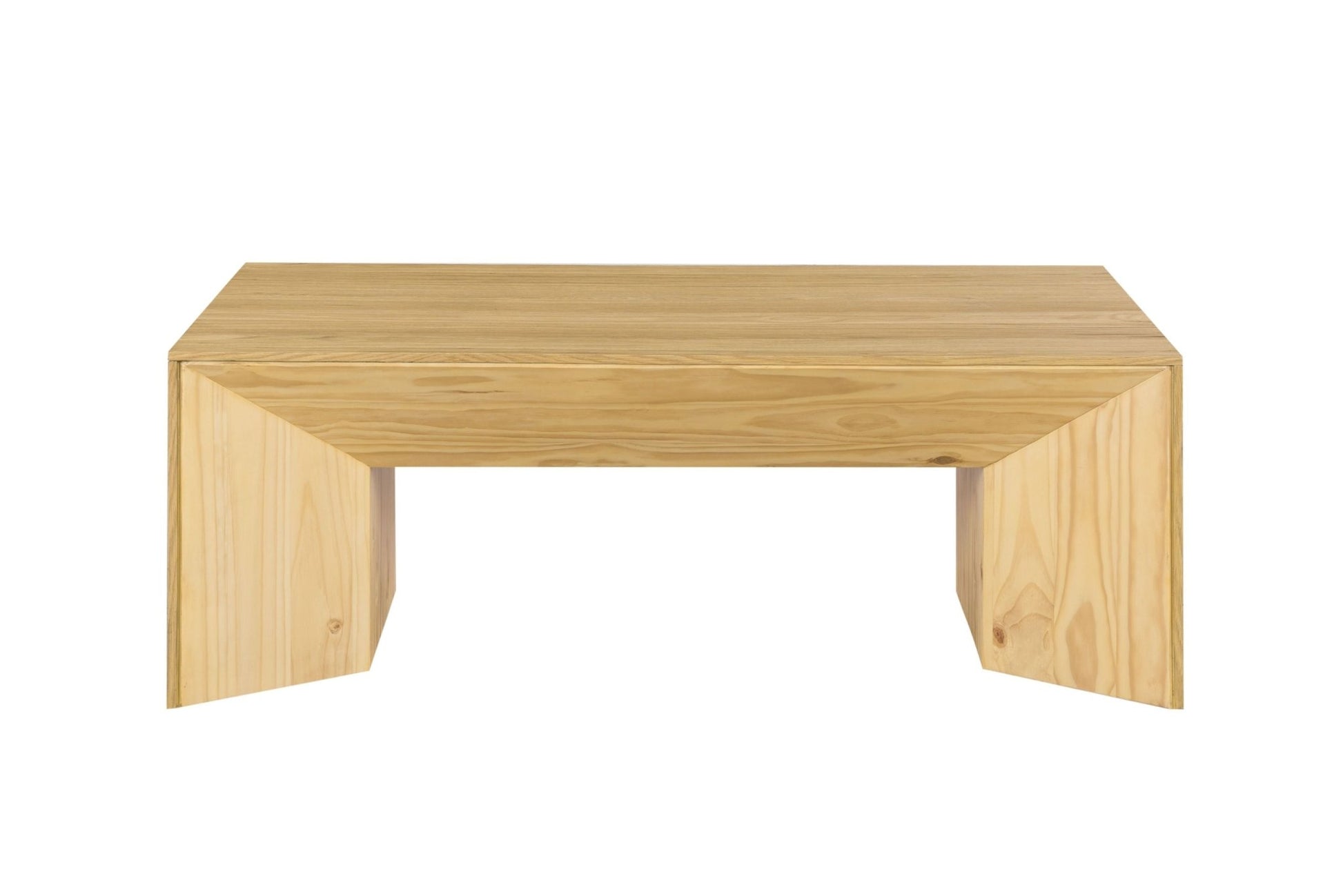Natural Oak Coffee Table with Thick Wood Top - 1st Choice Furniture Direct