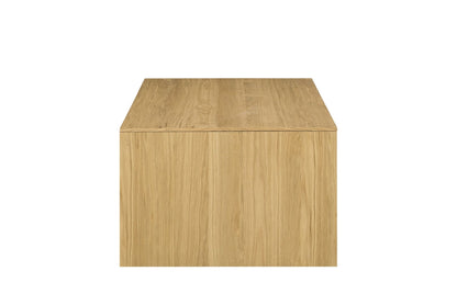 Natural Oak Coffee Table with Thick Wood Top - 1st Choice Furniture Direct