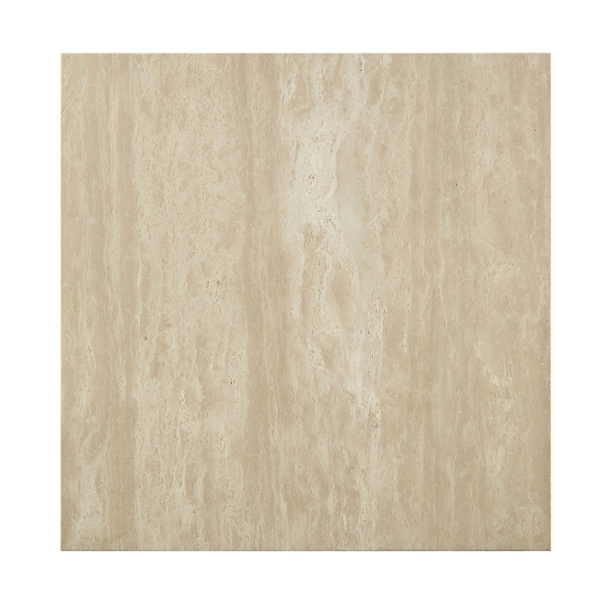 Natural Travertine Square Coffee Table | Beige Stone Coffee Table - 1st Choice Furniture Direct