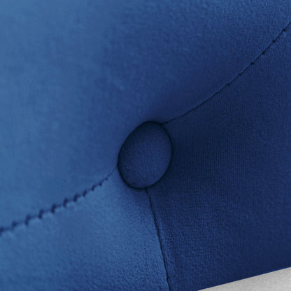 Navy Blue Chaise Lounge Indoor, Velvet Lounge Chair for Bedroom with Storage & Pillow, Modern Upholstered Rolled Arm Chase Lounge for Sleeping with Nailhead Trim for Living Room Bedroom Office - 1st Choice Furniture Direct