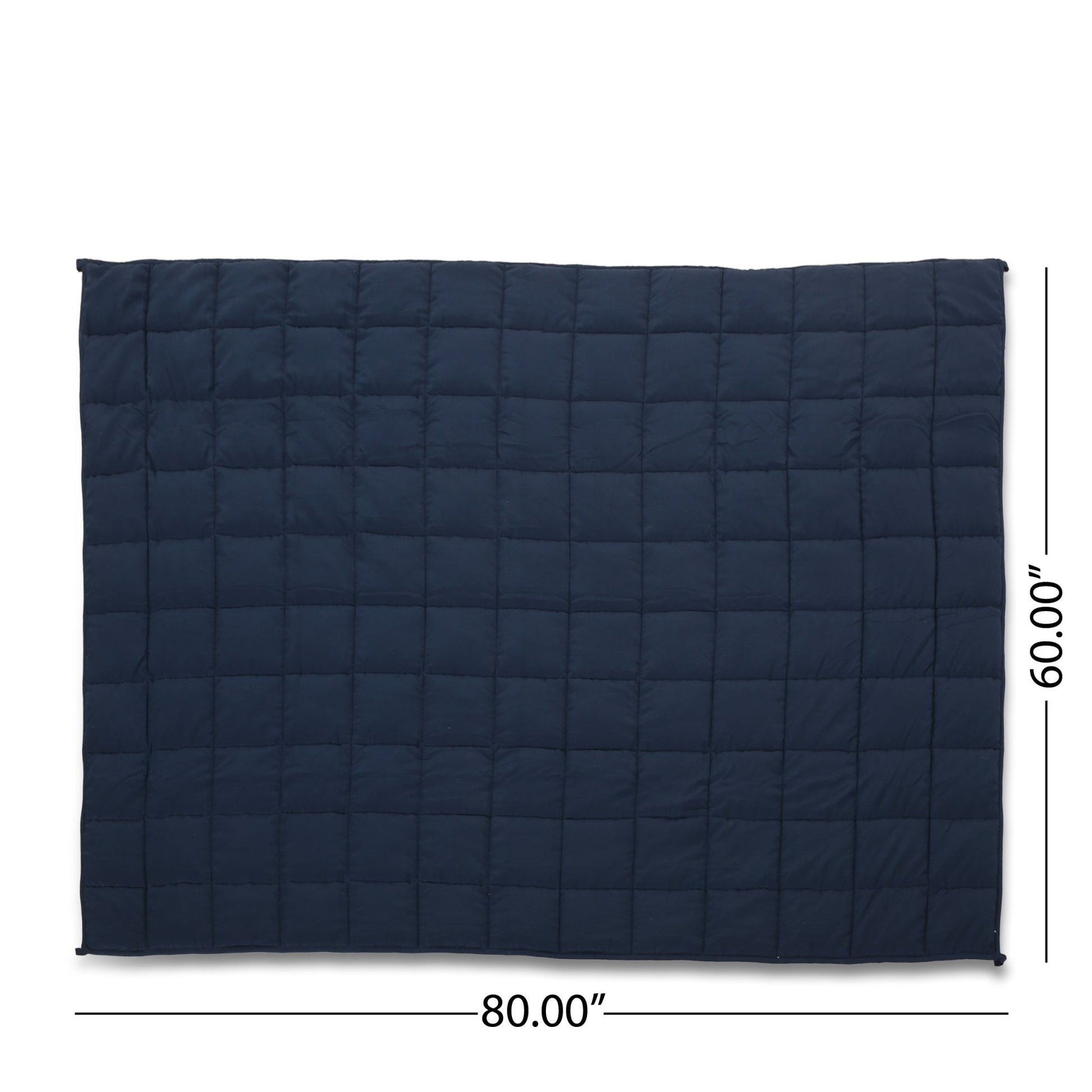 Navy Blue Cotton Weighted Blanket 60 x 80 - 1st Choice Furniture Direct