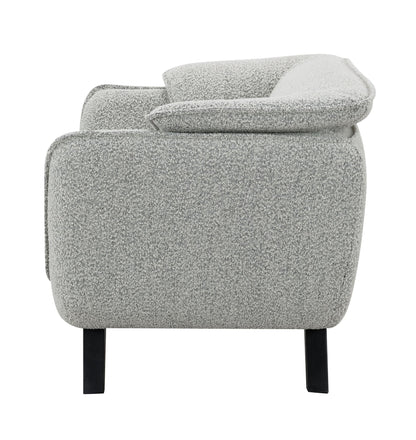 Nayeli Light Gray Boucle Chair - 1st Choice Furniture Direct