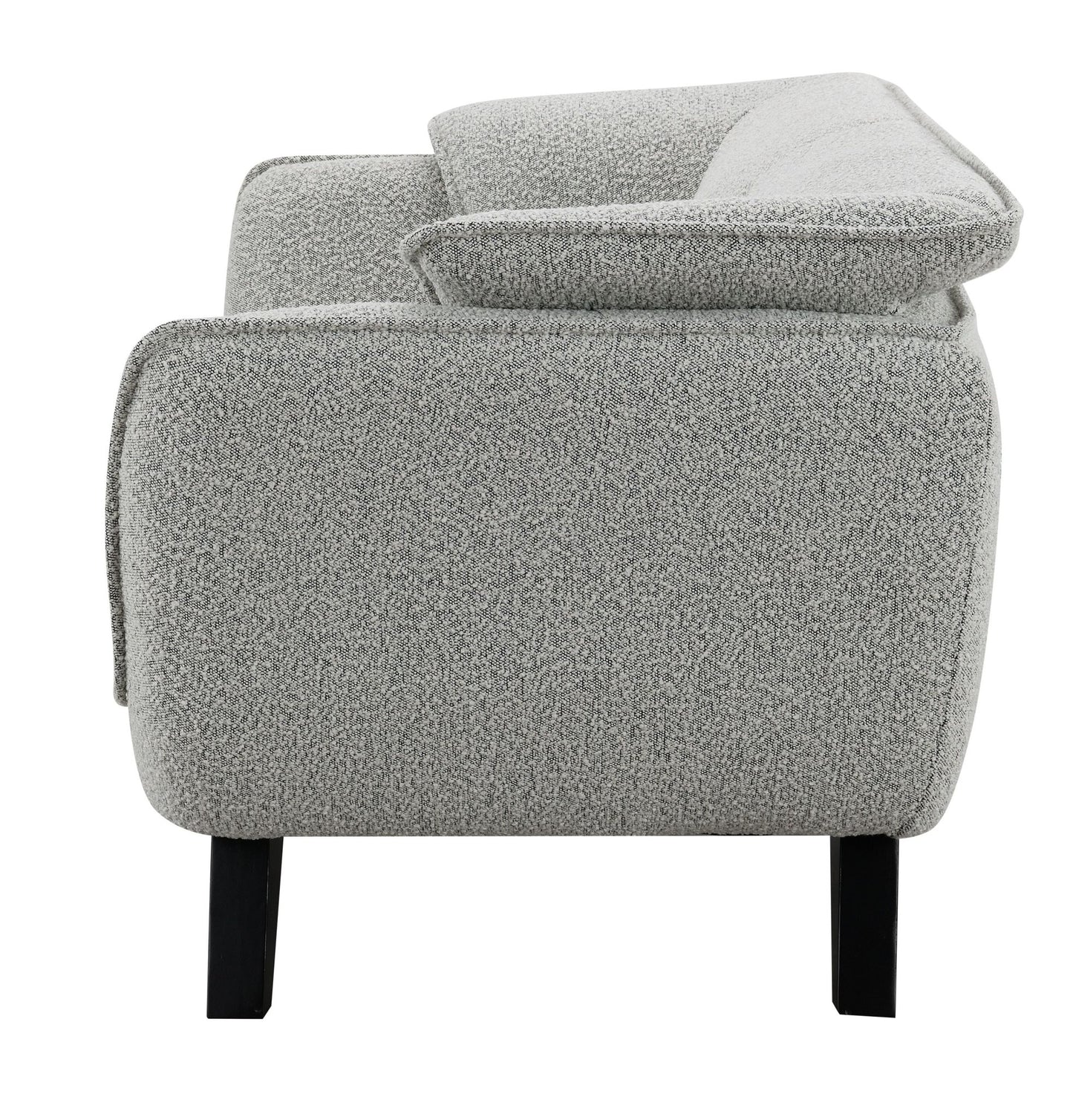 Nayeli Light Gray Boucle Loveseat - 1st Choice Furniture Direct