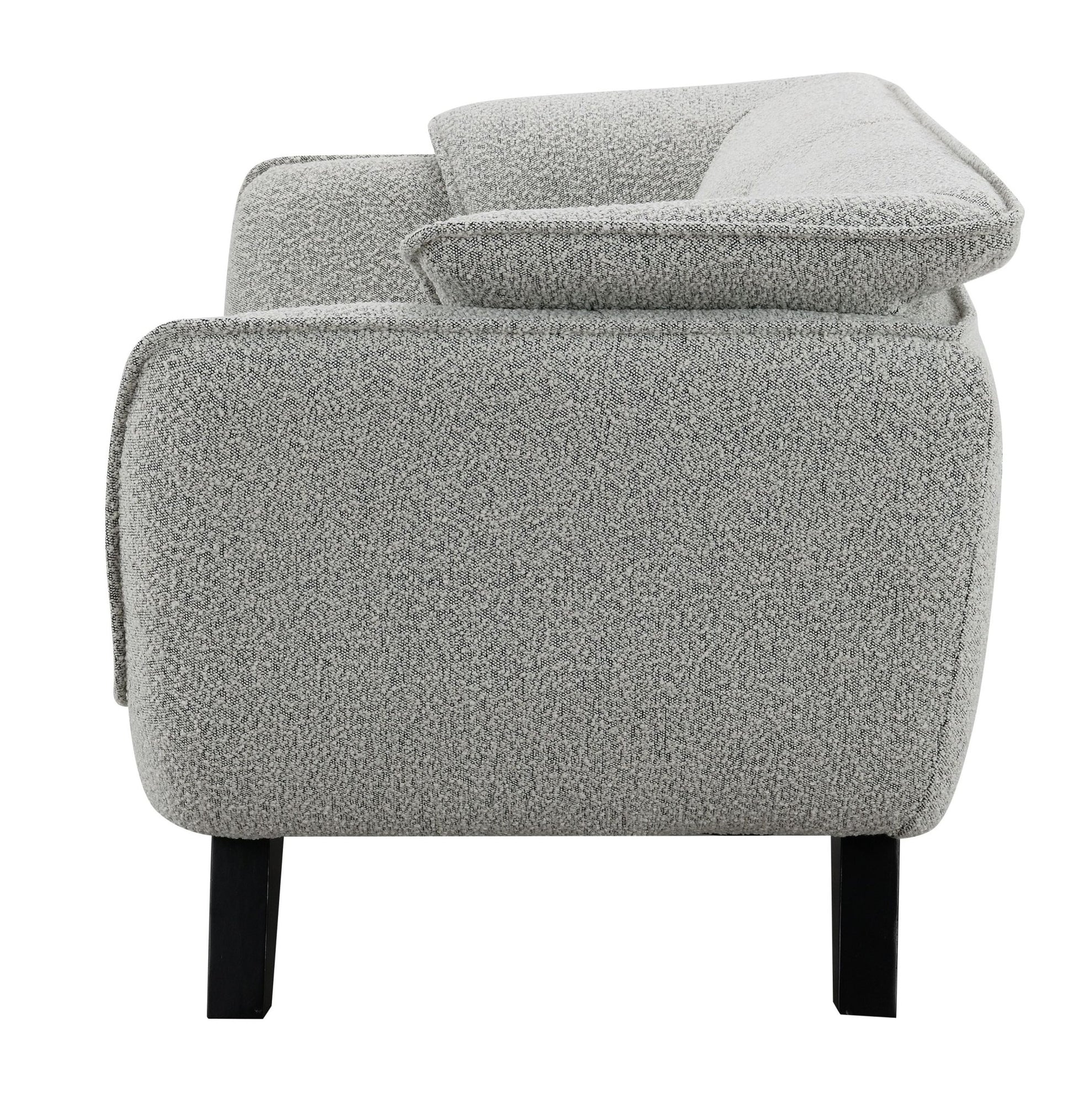 Nayeli Light Gray Boucle Loveseat - 1st Choice Furniture Direct