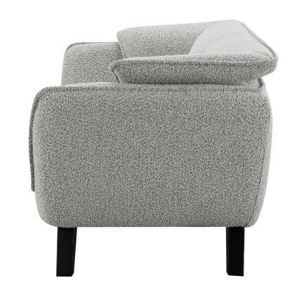 Nayeli Light Gray Boucle Loveseat - 1st Choice Furniture Direct