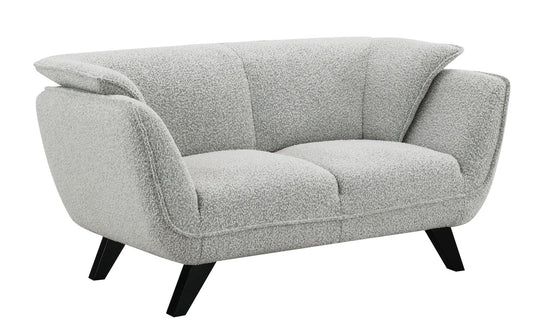 Nayeli Light Gray Boucle Loveseat - 1st Choice Furniture Direct