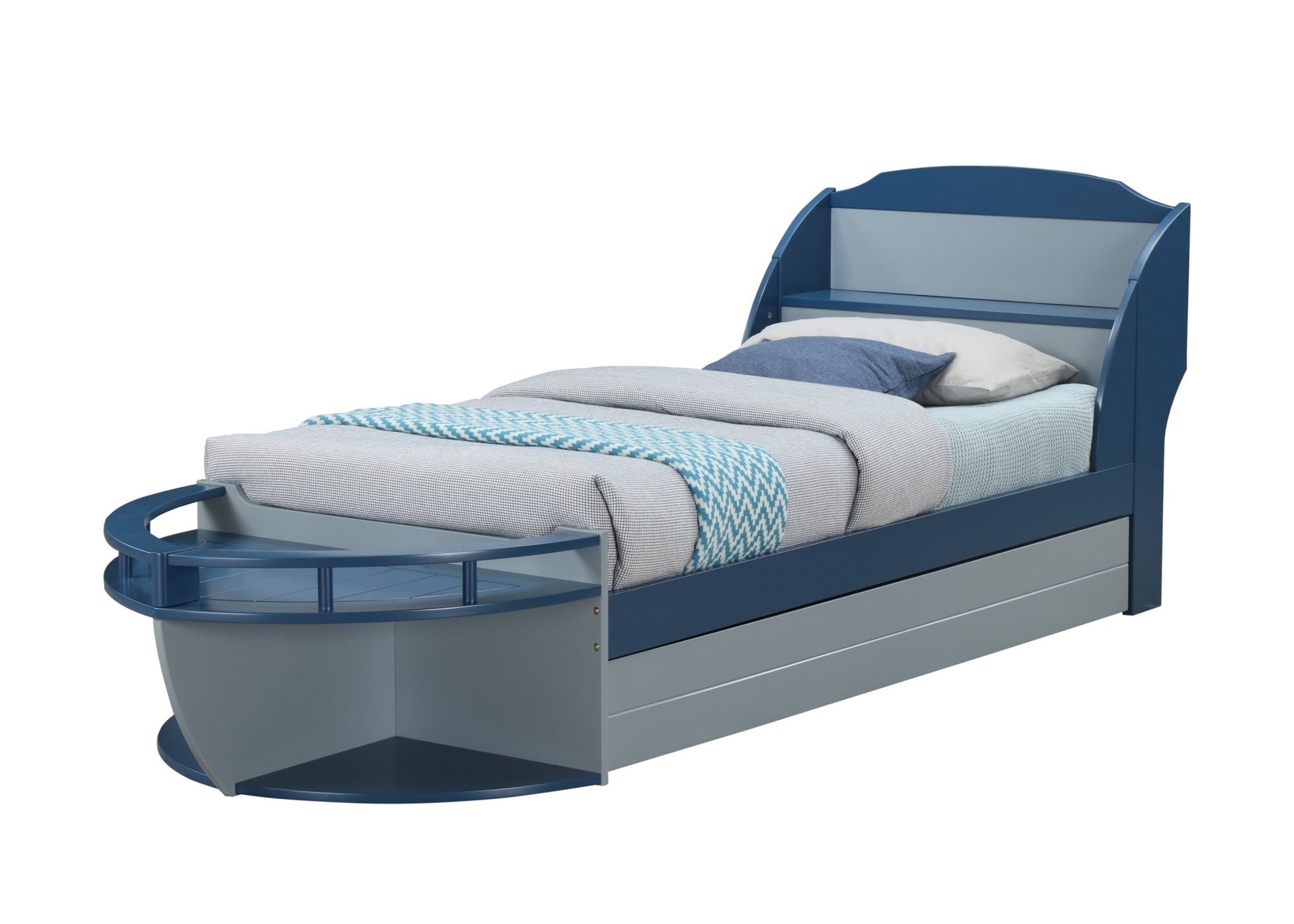 Neptune II Gray Finish Trundle (Twin) (Not a Bed, Trundle Only) - 1st Choice Furniture Direct