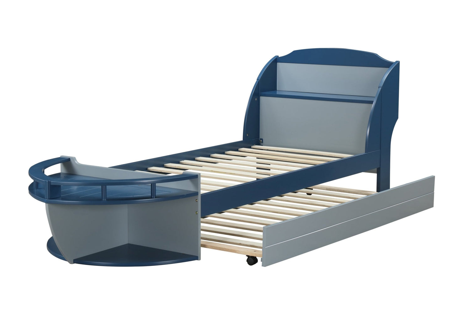 Neptune II Gray Finish Trundle (Twin) (Not a Bed, Trundle Only) - 1st Choice Furniture Direct