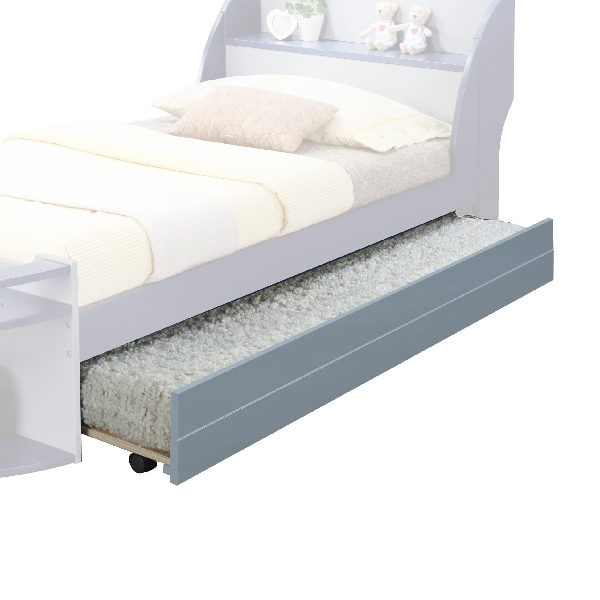 Neptune II Gray Finish Trundle (Twin) (Not a Bed, Trundle Only) - 1st Choice Furniture Direct