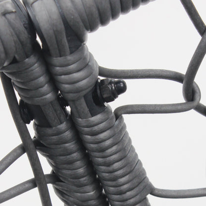 New Comming Outdoor Indoor PE wicker Swing Egg Chair Gray Color - 1st Choice Furniture Direct