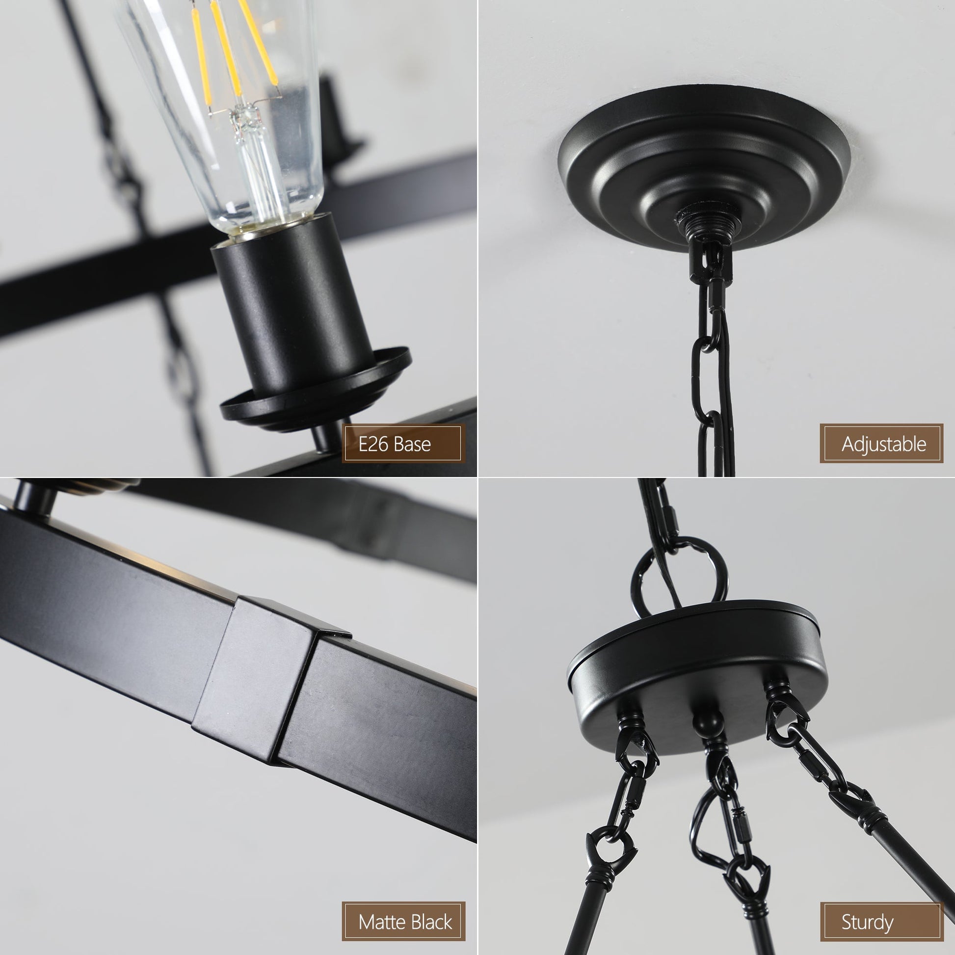 (NEW SKU:W1340P206659) Retro style Large 2 - Tier circular ceiling Ironwork chandelier - 1st Choice Furniture Direct