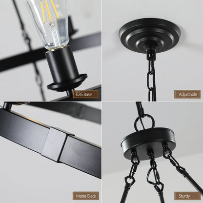(NEW SKU:W1340P206659) Retro style Large 2 - Tier circular ceiling Ironwork chandelier - 1st Choice Furniture Direct