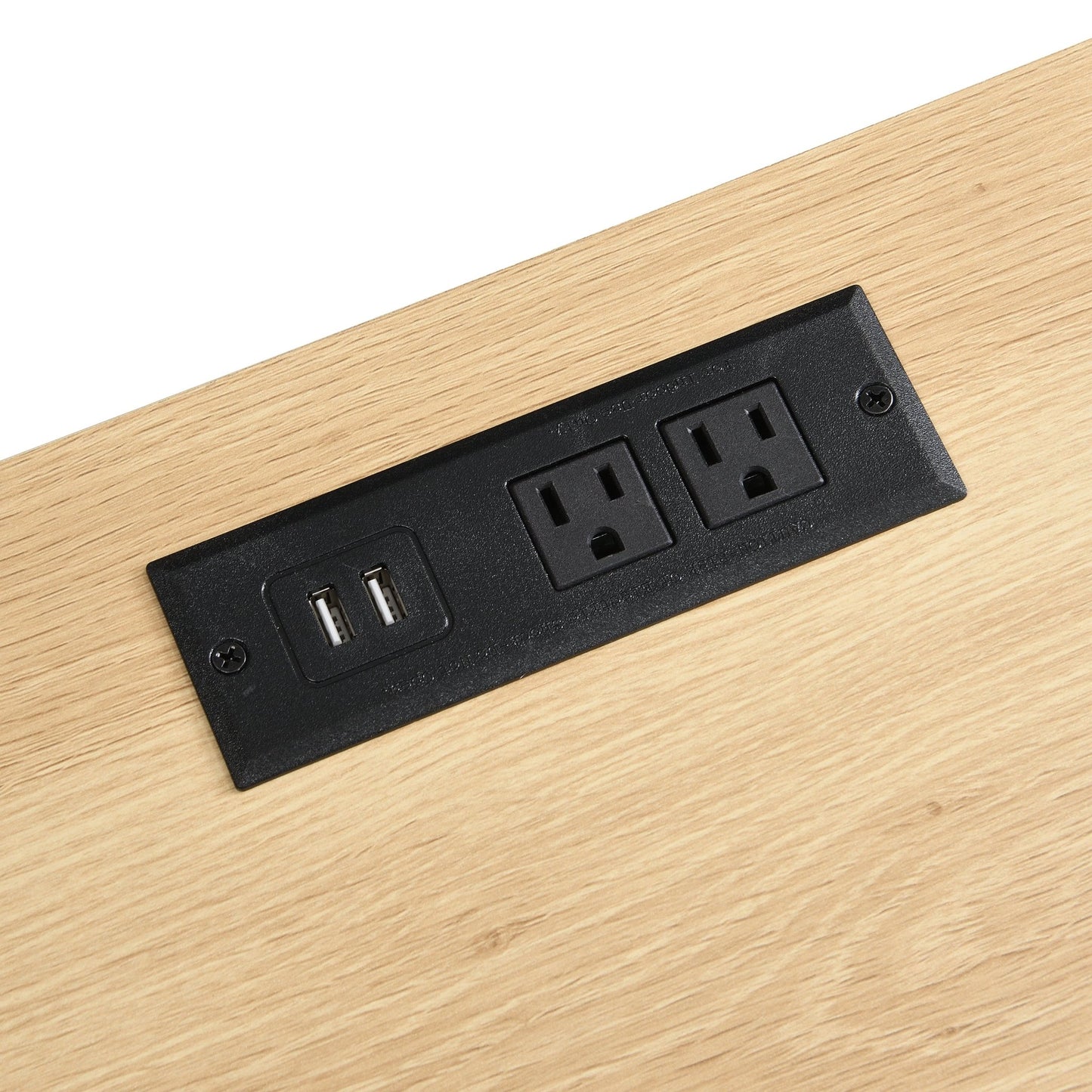 Nightstand with Outlet & USB Port, Modern Bedside Table with Charging Station and Storage Drawer, Modern Design for Small Spaces,Natural Color - 1st Choice Furniture Direct