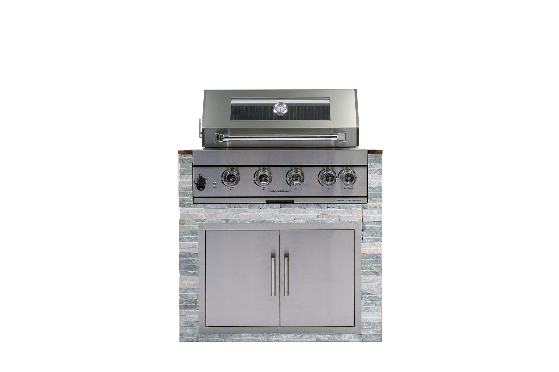 NL - 4B02 - W Four Burner Gas Grill , 48000 BTU Stainless Steel Build In Grill - 1st Choice Furniture Direct