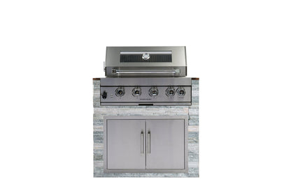 NL - 4B02 - W Four Burner Gas Grill , 48000 BTU Stainless Steel Build In Grill - 1st Choice Furniture Direct