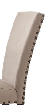 Nolan Linen & Salvage Dark Oak Finish Side Chair (Set of 2) - 1st Choice Furniture Direct
