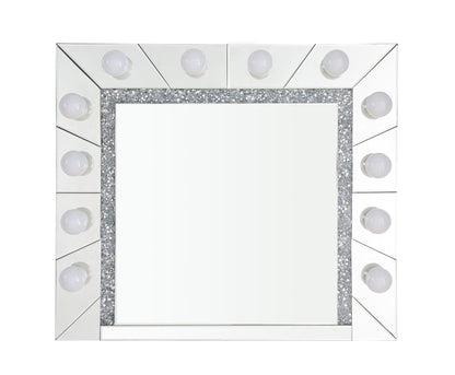 Noralie Mirrored & Faux Diamonds Accent Mirror (Assembled) - 1st Choice Furniture Direct