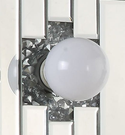 Noralie Mirrored & Faux Diamonds Accent Mirror (Assembled) - 1st Choice Furniture Direct