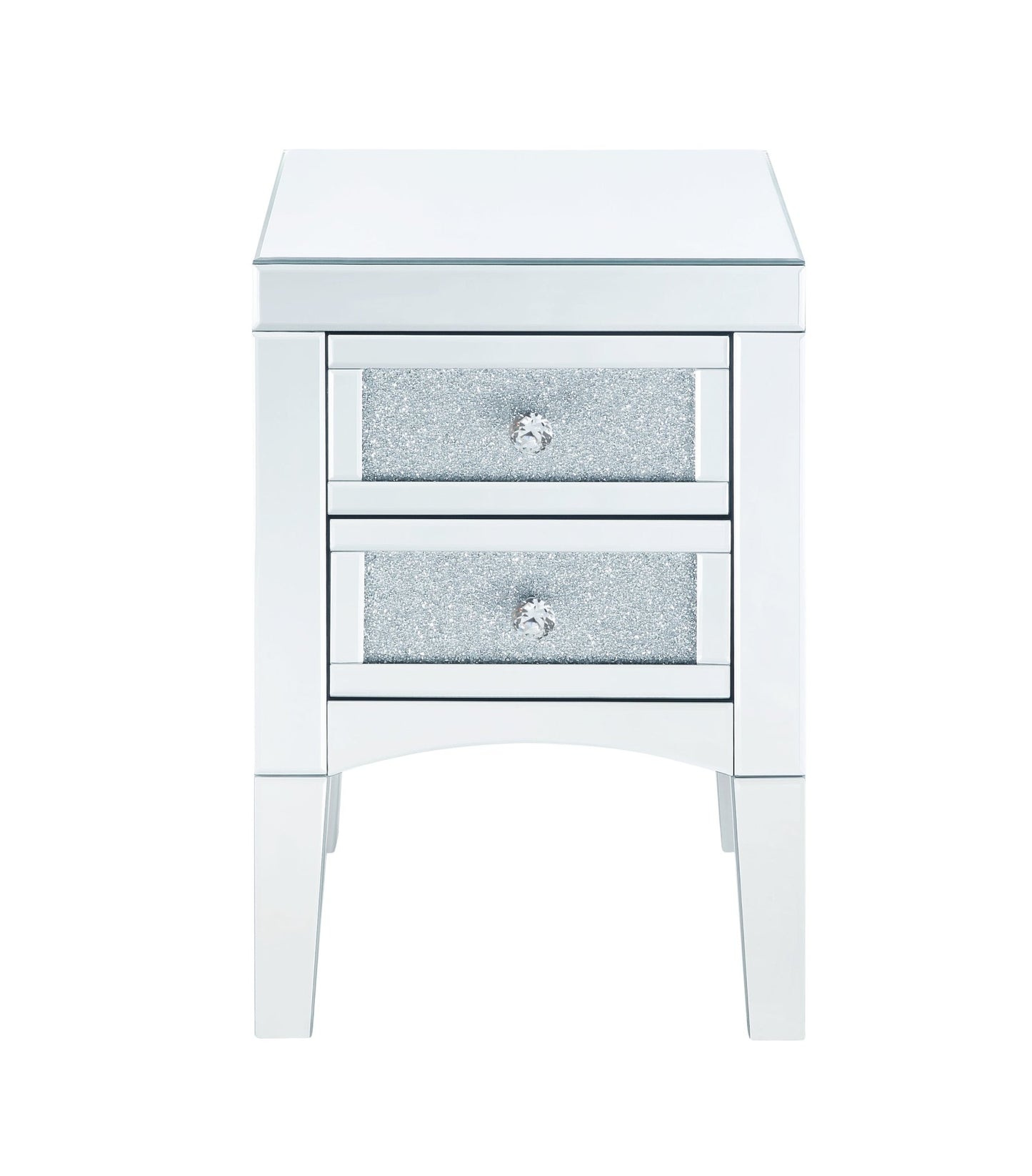 Noralie Mirrored, Faux Diamonds Accent Table (Assembled) - 1st Choice Furniture Direct