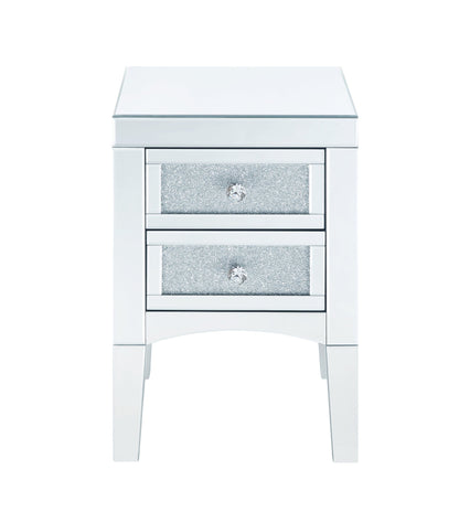 Noralie Mirrored, Faux Diamonds Accent Table (Assembled) - 1st Choice Furniture Direct
