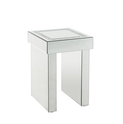 Noralie Mirrored & Faux Diamonds End Table - 1st Choice Furniture Direct