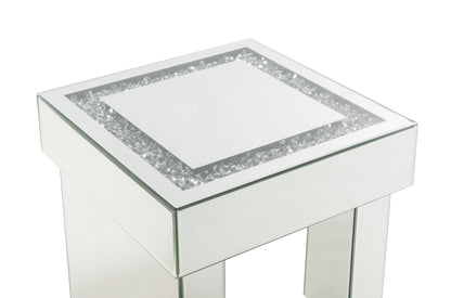 Noralie Mirrored & Faux Diamonds End Table - 1st Choice Furniture Direct