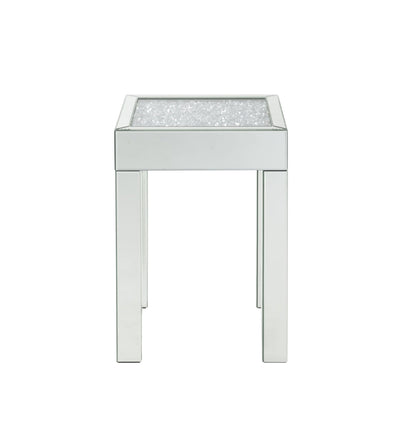 Noralie Mirrored & Faux Diamonds End Table - 1st Choice Furniture Direct