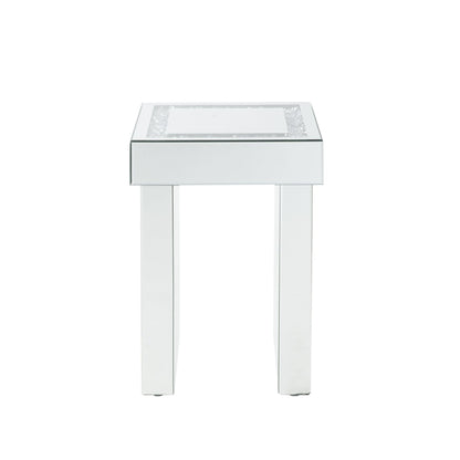 Noralie Mirrored & Faux Diamonds End Table - 1st Choice Furniture Direct