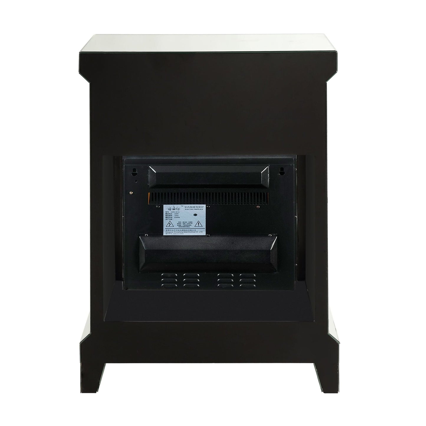 Noralie Mirrored & Faux Diamonds Fireplace(Assembled) - 1st Choice Furniture Direct