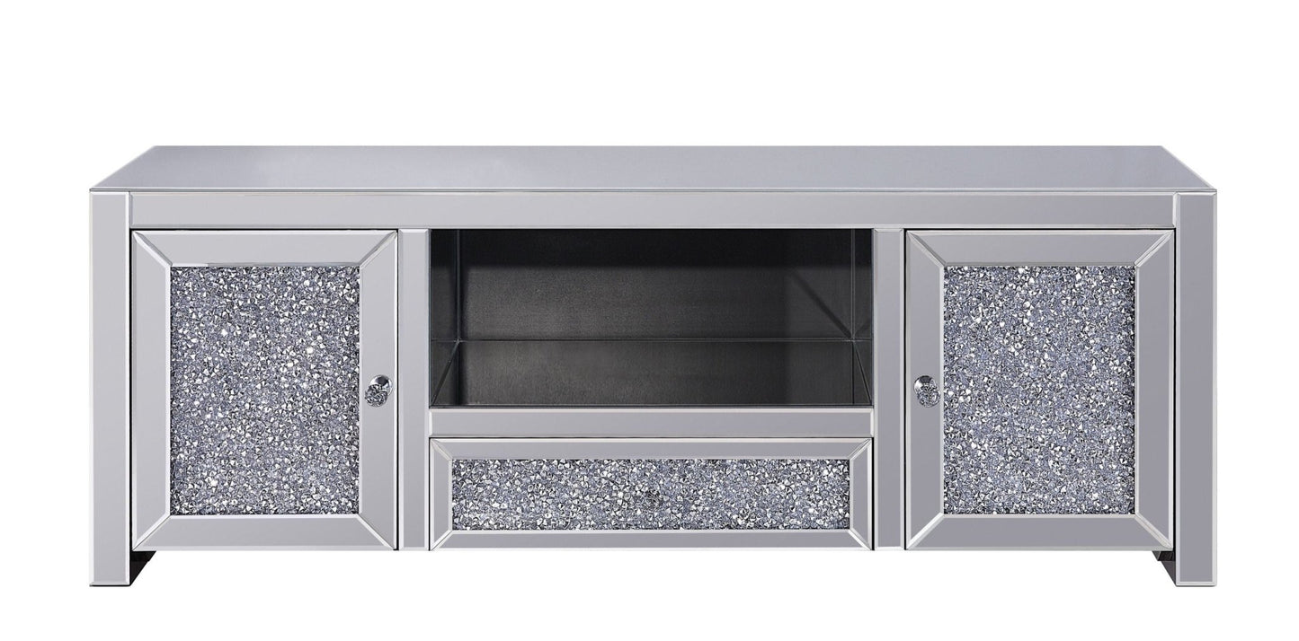 Noralie Mirrored & Faux Diamonds TV Stand (Assembled) - 1st Choice Furniture Direct