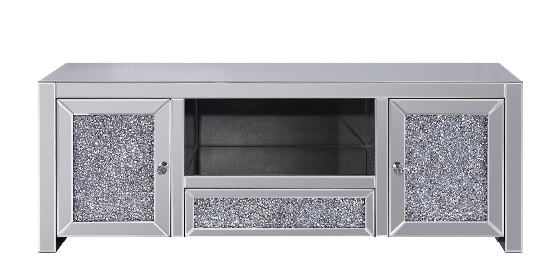 Noralie Mirrored & Faux Diamonds TV Stand (Assembled) - 1st Choice Furniture Direct