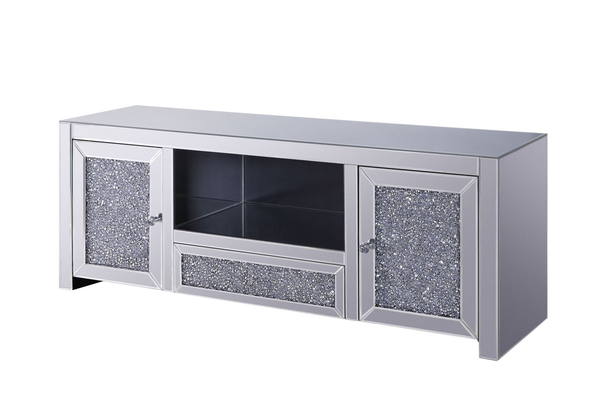 Noralie Mirrored & Faux Diamonds TV Stand (Assembled) - 1st Choice Furniture Direct