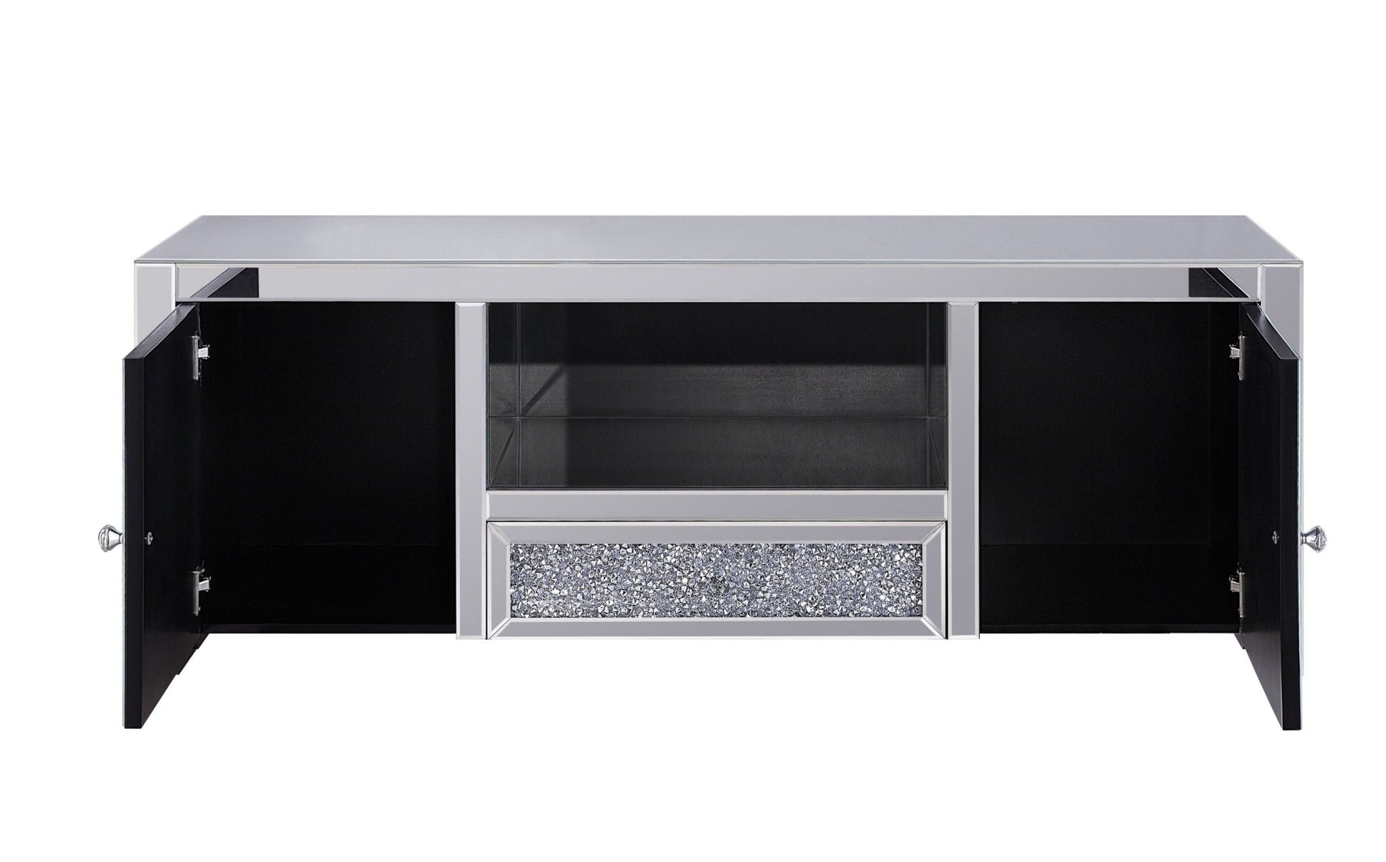 Noralie Mirrored & Faux Diamonds TV Stand (Assembled) - 1st Choice Furniture Direct