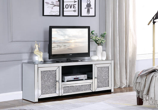 Noralie Mirrored & Faux Diamonds TV Stand (Assembled) - 1st Choice Furniture Direct