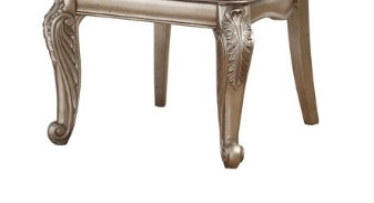 Northville Synthetic Leather & Antique Silver Finish Side Chair (Set of 2) - 1st Choice Furniture Direct
