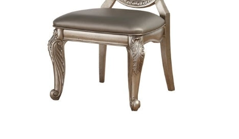 Northville Synthetic Leather & Antique Silver Finish Side Chair (Set of 2) - 1st Choice Furniture Direct