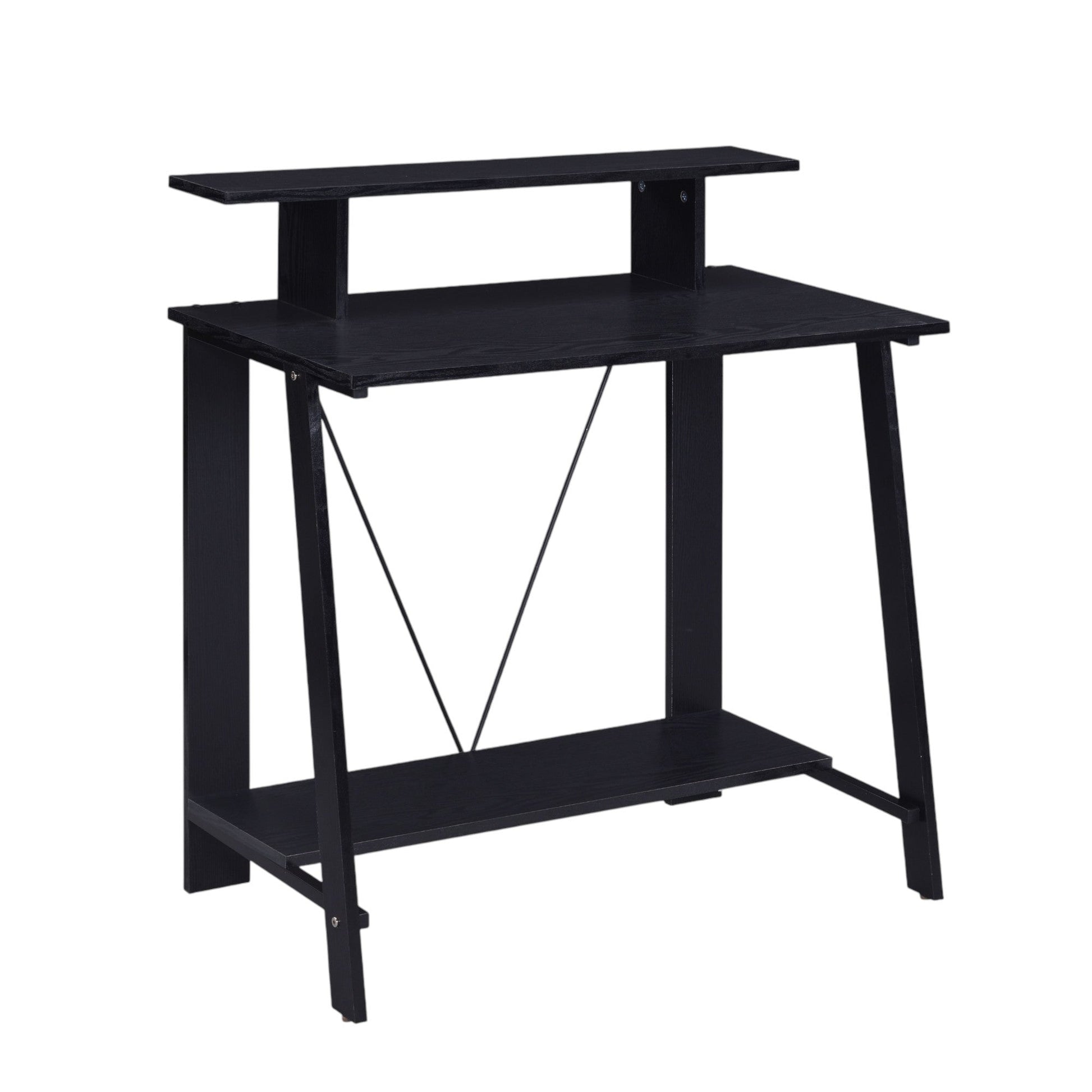 Nypho Black Finish Writing Desk - 1st Choice Furniture Direct