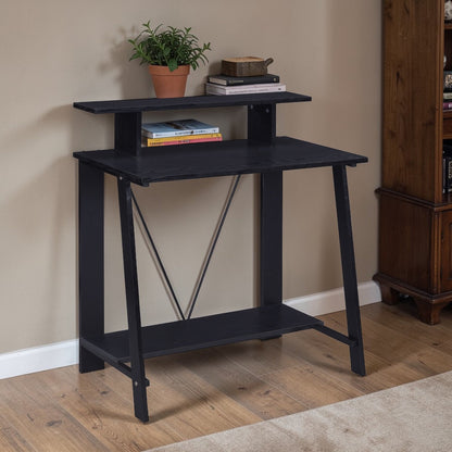 Nypho Black Finish Writing Desk - 1st Choice Furniture Direct