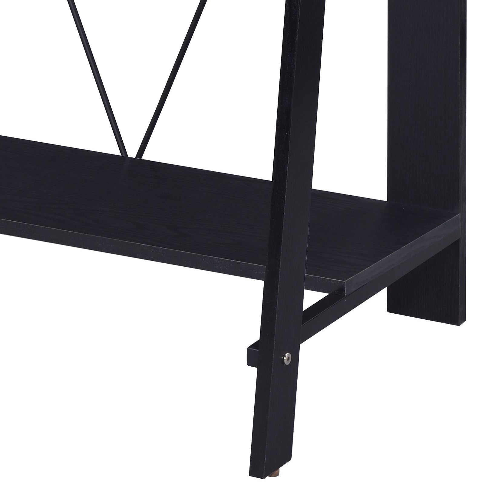 Nypho Black Finish Writing Desk - 1st Choice Furniture Direct