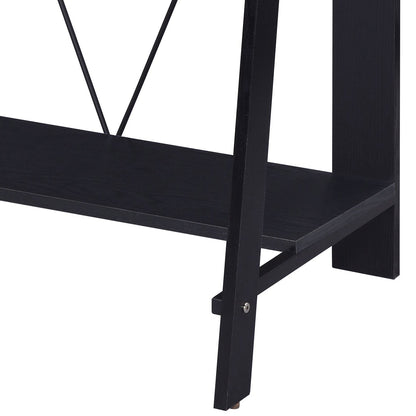 Nypho Black Finish Writing Desk - 1st Choice Furniture Direct