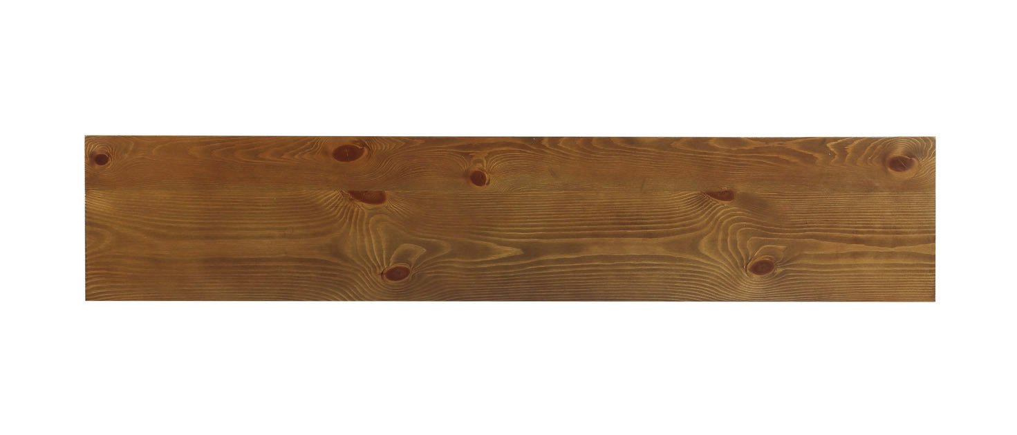 Oak Console Table with Display Shelf & Tapered Wooden Legs - 1st Choice Furniture Direct