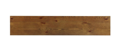 Oak Console Table with Display Shelf & Tapered Wooden Legs - 1st Choice Furniture Direct