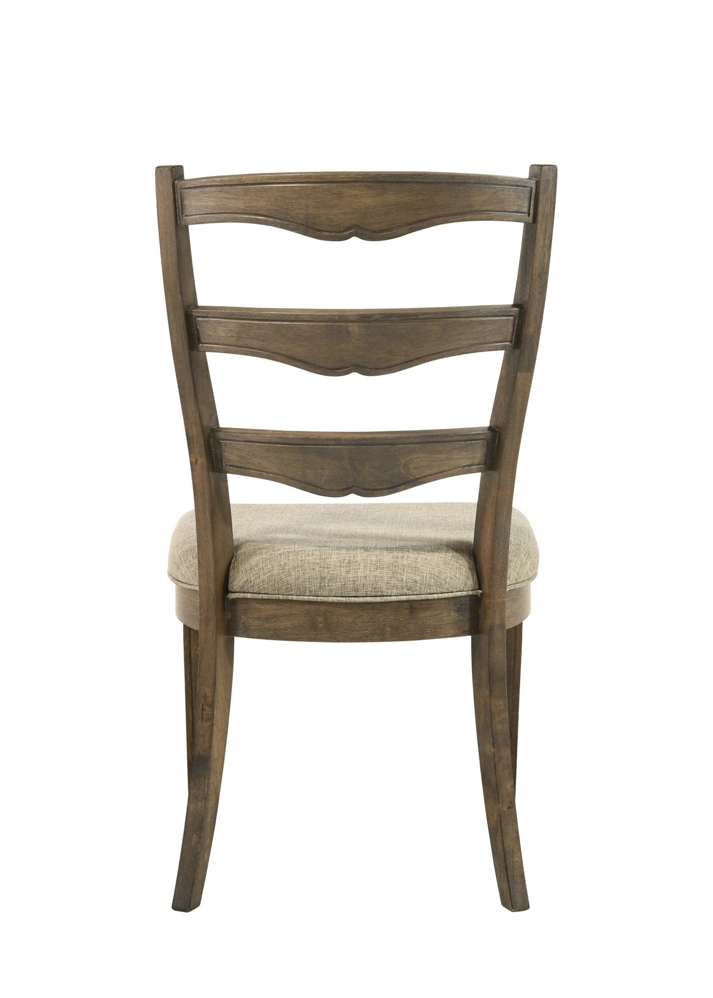 Oak Dining Chair with Upholstered Seat and Fluted Wood Details - 1st Choice Furniture Direct