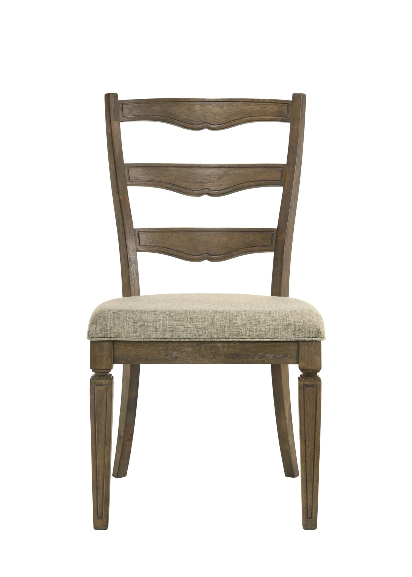 Oak Dining Chair with Upholstered Seat and Fluted Wood Details - 1st Choice Furniture Direct
