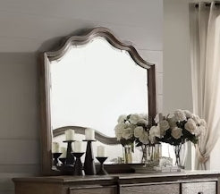 Oak Framed Beveled Wall Mirror - 1st Choice Furniture Direct