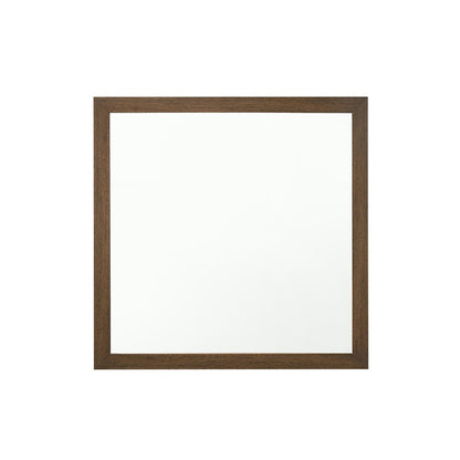 Oak Framed Square Wall Mirror for Bedroom and Living Room - 1st Choice Furniture Direct