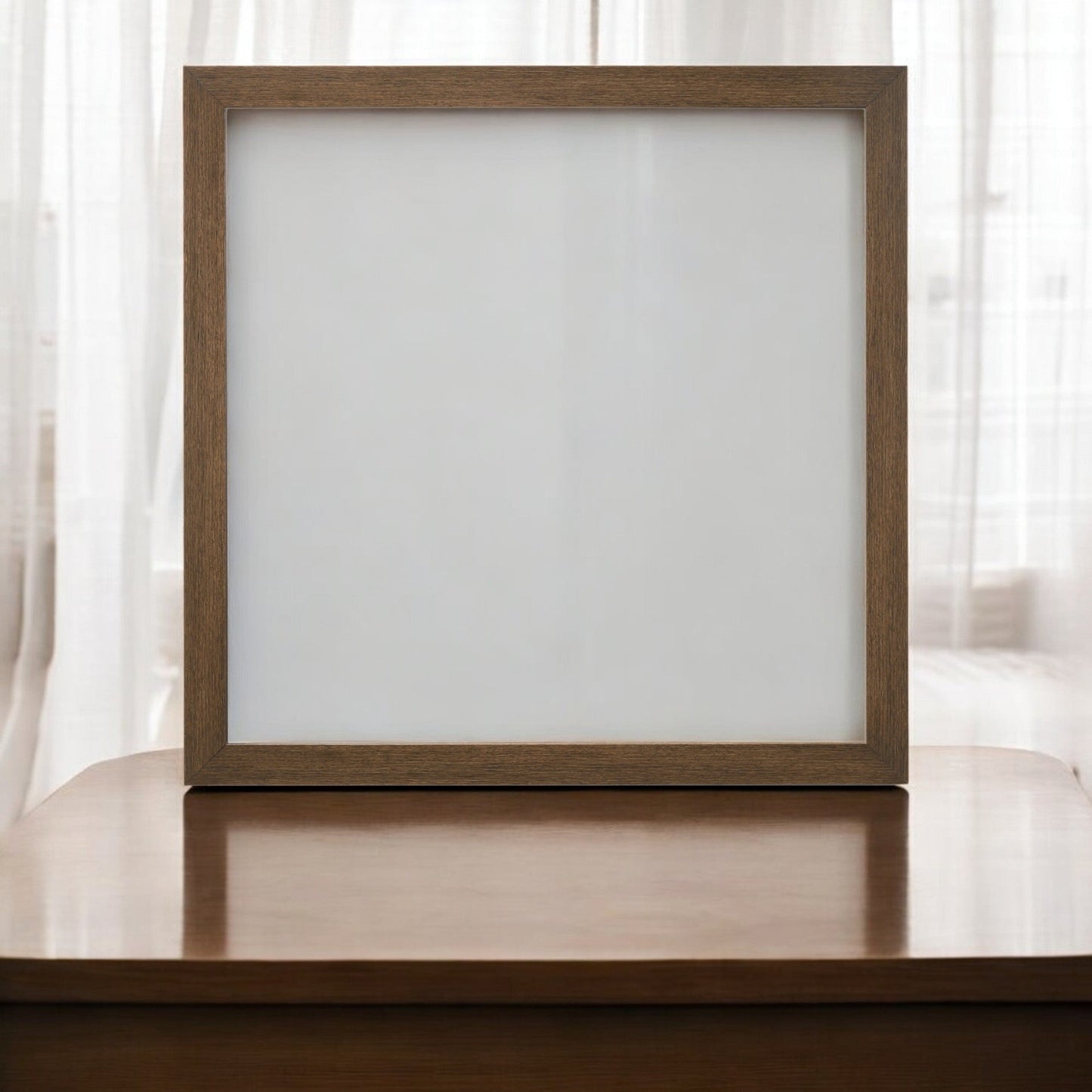 Oak Framed Square Wall Mirror for Bedroom and Living Room - 1st Choice Furniture Direct