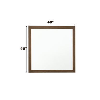 Oak Framed Square Wall Mirror for Bedroom and Living Room - 1st Choice Furniture Direct