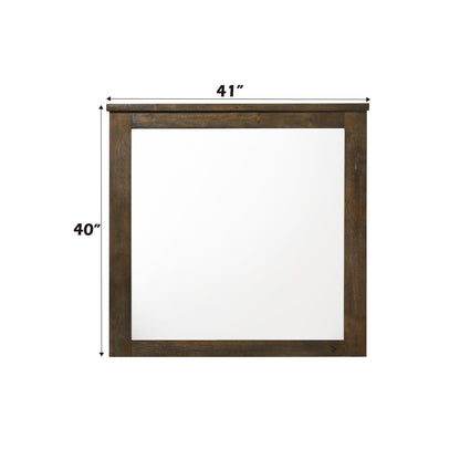 Oak Framed Wall Mirror | Modern Decorative Accent Mirror - 1st Choice Furniture Direct