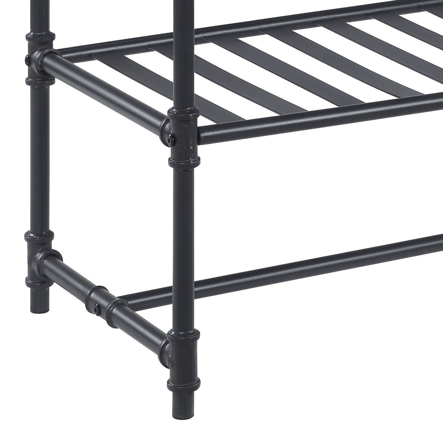 Oak Industrial Sofa Table with Drawer & Shelf - 1st Choice Furniture Direct